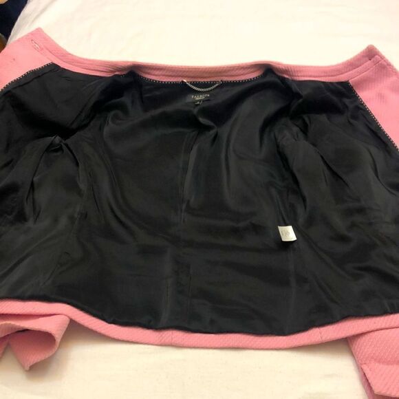 Talbots womens pink button front jacket. 100% cotton size 10 - Picture 5 of 10